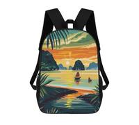 sinyumoney Ha Long Bay Vietnam Mochila Escolar, Mochila De Viaje Resistente Al Agua, Mochila Para Computadora Para Adolescentes, Niñas, Niños, Mujeres Y Hombres 17inch