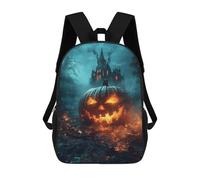 sinyumoney Halloween Castle Scene-1 Mochila Escolar Para Secundaria Y Preparatoria. Mochila Informal Para Adolescentes, Chicas, Chicos, Mujeres Y Hombres. 17inch