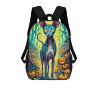 sinyumoney Halloween Cat in Forest -1 Mochilas Informales Para Niños, Mochila Escolar Para Adolescentes, Niñas Y Niños, Mochilas Para Libros 17inch