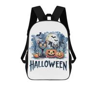 sinyumoney Halloween Cats & Pumpkins Mochila Escolar Infantil De Moda Informal Mochilas Infantiles Impresas En 3D Mochila Grande Para Niño 17inch