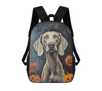 sinyumoney Halloween Dog Art Print-4 Mochila Escolar Impresa En 3D 17inch Mochilas De Moda Para Niños, Mochilas Escolares Para Niños De Primaria Y Secundaria