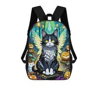 sinyumoney Halloween Fairy Cat Forest Mochila Escolar Infantil Impresa En 3D Para Niños, Mochilas De Viaje, Bolsas Para Libros, Mochila Escolar Infantil 17inch
