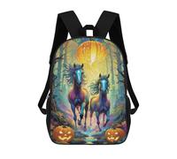 sinyumoney Halloween Forest Fantasy Mochila Escolar Impresa En 3D Para Niños Y Niñas, Mochila Para Portátil Para Niños/estudiantes/adultos 17inch