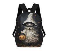 sinyumoney Halloween Ghost Costume for Kids Mochila Escolar, Mochila Para Portátil, Mochila Unisex Informal Para La Escuela/trabajo/viajes 17inch