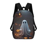 sinyumoney Halloween Ghost with Lanterns Mochilas Infantiles Impresas En 3D Para Niños. Mochilas De Viaje De Moda Para Niños. Mochila Escolar Para Estudiantes De Primaria Y Secundaria.