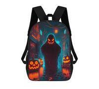 sinyumoney Halloween Ghostly Night Mochilas Infantiles Impresas En 3D, Mochilas De Moda Informales, Mochilas De Viaje Bonitas, Mochilas Informales Para Exteriores Para Niños Y Niñas 17inch