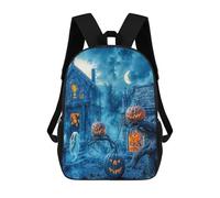 sinyumoney Halloween Graveyard Scene Mochila Escolar Para Niños Mochila Escolar Impresa En 3D Mochila Escolar De Moda Para Niños De Primaria Y Secundaria 17inch