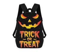 sinyumoney Halloween Jack-o-Lantern Mochila Escolar Infantil Impresa En 3D Para Niños, Mochilas De Viaje, Bolsas Para Libros Para Niños Estudiantes De Primaria 17inch