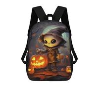 sinyumoney Halloween Pumpkin Lanterns 17inch Mochila Escolar Impresa En 3D Para Niños, Mochila Escolar Informal De Moda, Mochilas De Viaje Para Niños Y Estudiantes.
