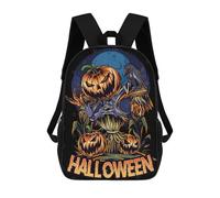 sinyumoney Halloween Pumpkin Mochila Escolar Para Niños, Mochila Escolar De Gran Capacidad Para Niños, Mochila Escolar 3D, Regalos Para Niños 17inch