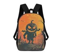 sinyumoney Halloween Pumpkin Monster Mochila Escolar Para Niñas Mochila Impermeable Mochila Informal De Día Mochila Ligera Para Niño Y Niña Mochila Escolar 17inch