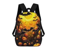 sinyumoney Halloween Pumpkin Night Mochila Escolar Infantil De Moda Informal Mochilas Infantiles Impresas En 3D Mochila Grande Para Niño 17inch