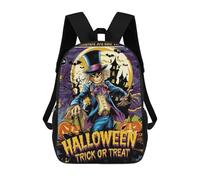 sinyumoney Halloween Scarecrow Comic Cover Mochila Infantil Escolar Para Niños Con Estampado 3D De Dibujos Animados, Mochila Escolar Para Estudiantes, Mochila Para Portátil Para Niños Y Niñas 17inch