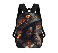 sinyumoney Halloween Witch Mochilas Mochilas Infantiles Mochila Escolar Mochila Escolar Infantil Impresa En 3D Mochilas De Viaje De Moda Para Niños De Primaria Y Secundaria 17inch