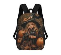 sinyumoney Halloween Witch with Black Cats Mochila De Viaje Para La Universidad Mochilas Para La Escuela/trabajo/viajes 17inch
