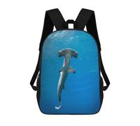 sinyumoney Hammerhead Shark in Blue Ocean Mochila Ligera Informal Para El Día A Día, Mochila Escolar Para Adolescentes, Chicas, Chicos, Mujeres Y Hombres 17inch