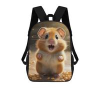 sinyumoney Hamster And Corn Mochilas Impresas En 3D Para Niños, Mochila Escolar, Mochila Informal Para Exteriores, Mochila Informal De Moda Para Niños, Lindas Bolsas De Viaje 17inch