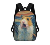 sinyumoney Hamster Art Print-1 Mochila Escolar Secundaria Informal Para Viajes, Mochilas Para La Escuela Secundaria, Para Acampar, Aventuras Al Aire Libre Y Viajes Diarios 17inch