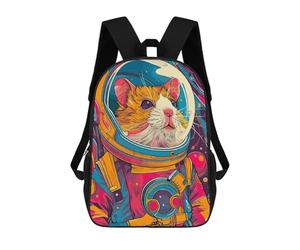 sinyumoney Hamster Astronaut Space Mochila Escolar Ligera Para Aeropuerto Y Estudiantes Universitarios Para Hombres/mujeres 17inch