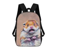 sinyumoney Hamster Meme Funny Cute Mochila Escolar Infantil Con Impresión 3D, Mochila Escolar Informal Para Niños De Primaria Y Secundaria 17inch