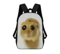sinyumoney Hamster Portrait with Big Eyes Mochila Escolar Infantil Impresa En 3D Para Niños, Mochilas De Viaje De Alta Capacidad, Bolsas Para Libros, Mochila Escolar Infantil 17inch