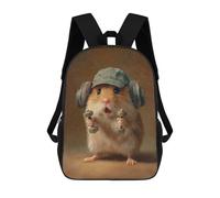 sinyumoney Hamster Workout Buddy-1 Mochila Escolar Para Institutos De Secundaria Mochila Informal - Perfecta Para Viajes, Trabajo Y Uso Diario 17inch