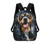 sinyumoney Happy Beagle Portrait Mochila Escolar Para Institutos Y Escuelas Secundarias. Mochila Informal Para Adolescentes, Chicas, Chicos, Mujeres Y Hombres. 17inch