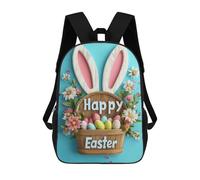 sinyumoney Happy Easter Basket Mochilas Infantiles Escolares Impresas En 3D, Mochilas Para Niños, Mochilas De Viaje Para Niños Y Niñas, Mochilas Escolares Para Niños 17inch