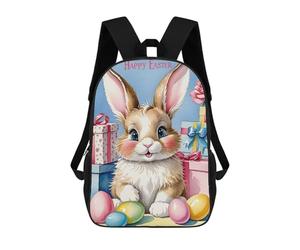 sinyumoney Happy Easter Bunny Gifts Mochila Escolar Para La Escuela Secundaria, Preparatoria, Universidad, Viajes Para Niñas, Niños Y Adolescentes 17inch