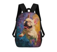 sinyumoney Happy French Bulldog Painting Mochilas Infantiles Impresas En 3D Para Niños. Mochilas De Viaje De Moda Para Niños. Mochila Escolar Para Estudiantes De Primaria Y Secundaria.