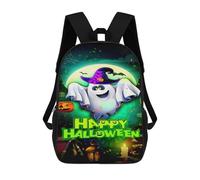 sinyumoney Happy Halloween Greeting Card Mochila Escolar, De Negocios, Para Portátil, Unisex, Informal, Para Adolescentes, Chicas, Chicos, Mujeres Y Hombres 17inch