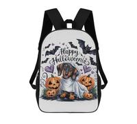 sinyumoney Happy Halloweenie Mochila Escolar Impermeable Para Ordenador, Ideal Para El Campus, Actividades Al Aire Libre, Viajes Y Deportes 17inch