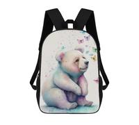 sinyumoney Happy Little Teddy Bear Mochilas Escolares, Bolsos De Negocios, Bolsos Para Portátiles Resistentes Para Hombres, Mujeres Y Adolescentes 17inch
