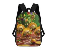 sinyumoney Happy Taco Friends Party Mochila Escolar, Mochila De Negocios Para Portátil, Mochila Unisex Informal Para Adolescentes, Niños, Mujeres Y Hombres 17inch