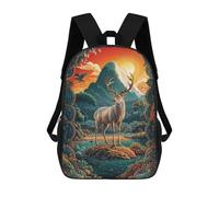 sinyumoney Hart of The Wild Mochilas Para Niños Mochila Escolar Mochila Escolar Impresa En 3D Para Niños Estudiantes De Primaria Y Secundaria 17inch