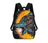 sinyumoney Hati The Moon Devourer Mochila Infantil, Mochila Escolar Impresa En 3D, Mochila Para Niños Y Niñas, Mochila Escolar Ajustable Para La Escuela Primaria 17inch