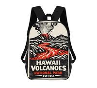 sinyumoney Hawaii Volcanoes National Park Poster Mochila Escolar Para Institutos De Secundaria Mochila Informal - Perfecta Para Viajes, Trabajo Y Uso Diario 17inch