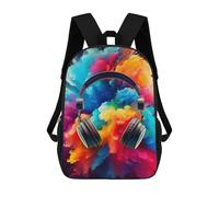 sinyumoney Headphones Music Mochilas Mochilas Infantiles Mochila Escolar Mochila Escolar Infantil Impresa En 3D Mochilas De Viaje De Moda Para Niños De Primaria Y Secundaria 17inch
