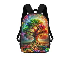 sinyumoney Heart of Verdant Cosmos Mochila Ligera Informal Para El Día A Día, Mochila Escolar Para El Campus, Actividades Al Aire Libre, Viajes Y Deportes 17inch