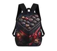 sinyumoney Heart-Shaped Chocolate Box Mochila Escolar, Bolso De Negocios, Bolso Para Portátil Resistente Para Niños/niñas/adolescentes 17inch