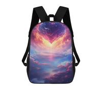 sinyumoney Heart-Shaped Clouds in The Sky -1 Mochila Escolar, Mochila De Negocios, Mochila Impermeable Para Libros, Para Acampar, Aventuras Al Aire Libre Y Viajes Diarios 17inch