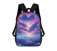 sinyumoney Heart-Shaped Clouds in The Sky Mochila Escolar Informal Para El Día A Día, Para La Escuela, El Trabajo Y Los Viajes Para Hombres, Mujeres Y Adolescentes. 17inch