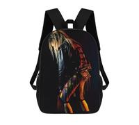 sinyumoney Heavy Metal Punk Girl Mochila Escolar Para Niños De 17 Pulgadas, Mochila Informal De Viaje Para Niños Y Niñas, Mochila De Gran Capacidad Para El Día A Día 17inch