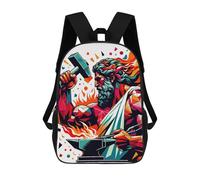sinyumoney Hephaistos God of Fire Mochila Escolar Infantil Impresa En 3D Para Niños, Mochilas De Viaje, Bolsas Para Libros Para Niños Estudiantes De Primaria 17inch