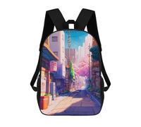 sinyumoney Hidden Streets of The City Mochila Escolar Para Niños De 17 Pulgadas, Mochila Informal De Viaje Para Niños Y Niñas, Mochila De Gran Capacidad Para El Día A Día 17inch