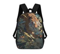 sinyumoney Hidden Tiger in Shadows Mochila Para Niños, Adolescentes Y Estudiantes, Mochilas Para Niñas, Mochilas Para Niños Pequeños, Primaria Y Secundaria 17inch