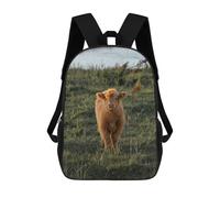 sinyumoney Highland Calf in Field Mochilas Escolares De Moda Para Papelería, Impermeables, Informales, Para Hombres, Mujeres Y Adolescentes 17inch