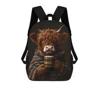 sinyumoney Highland Cow Fall Coffee Mochila De Viaje Para La Universidad, Mochilas Para El Campus, Viajes Al Aire Libre Y Deportes 17inch