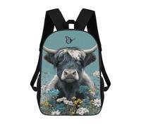 sinyumoney Highland Cow with Butterfly Mochilas Infantiles Impresas En 3D Para Niños. Mochilas De Viaje De Moda Para Niños. Mochila Escolar Para Estudiantes De Primaria Y Secundaria.