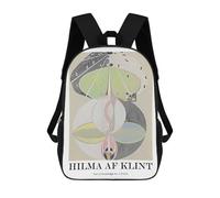 sinyumoney Hilma Af Klint Tree of Knowledge Mochila Escolar Infantil Impresa En 3D Para Niños, Mochila De Viaje De Alta Capacidad, Mochilas Para Libros De 17 Pulgadas Para Niños